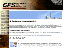 Tablet Screenshot of cfsfire.com